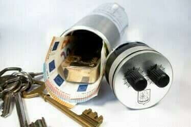 Mini coffre Ø 60 mm Double bouton