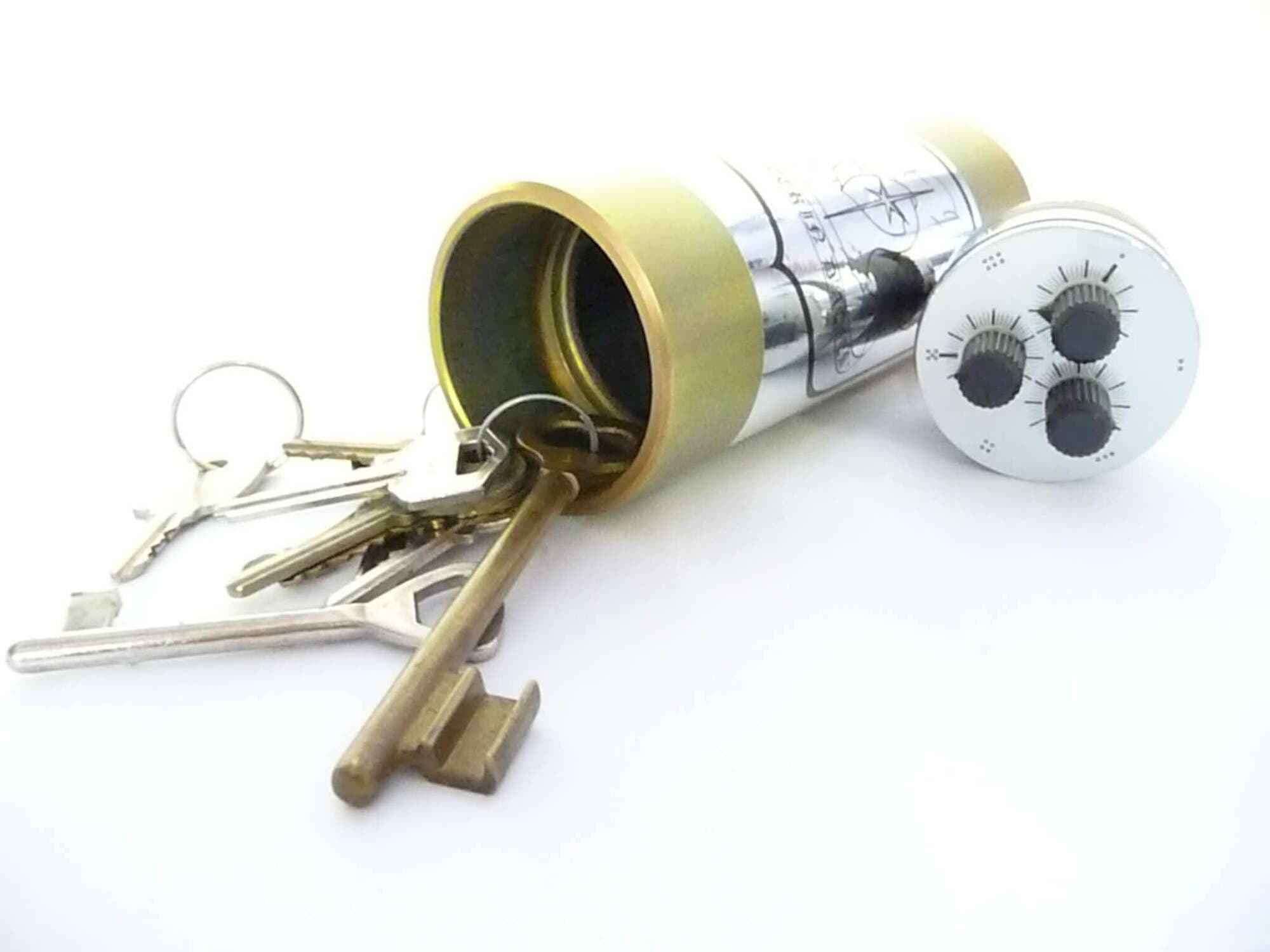 Mini coffre Ø 60 mm Triple bouton